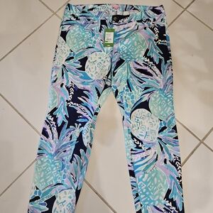 Lilly Pulitzer Blue and Purple Patterned Pants